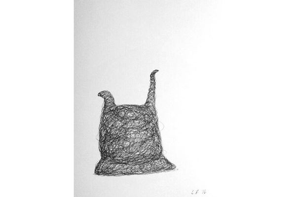 Drawn into Life V, ink on Canson Bristol, 12x9 in.
